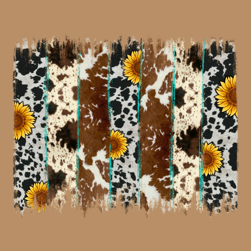 Sunflower Cowhide Brush Stroke Vintage Hoodie by Artiststas | Teevron