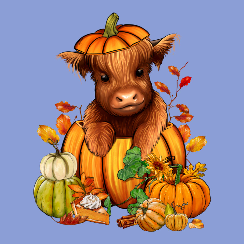 Fall Autumn Heifer Pumpkin Long Sleeve Tee by RanaPortraitStore | Teevron