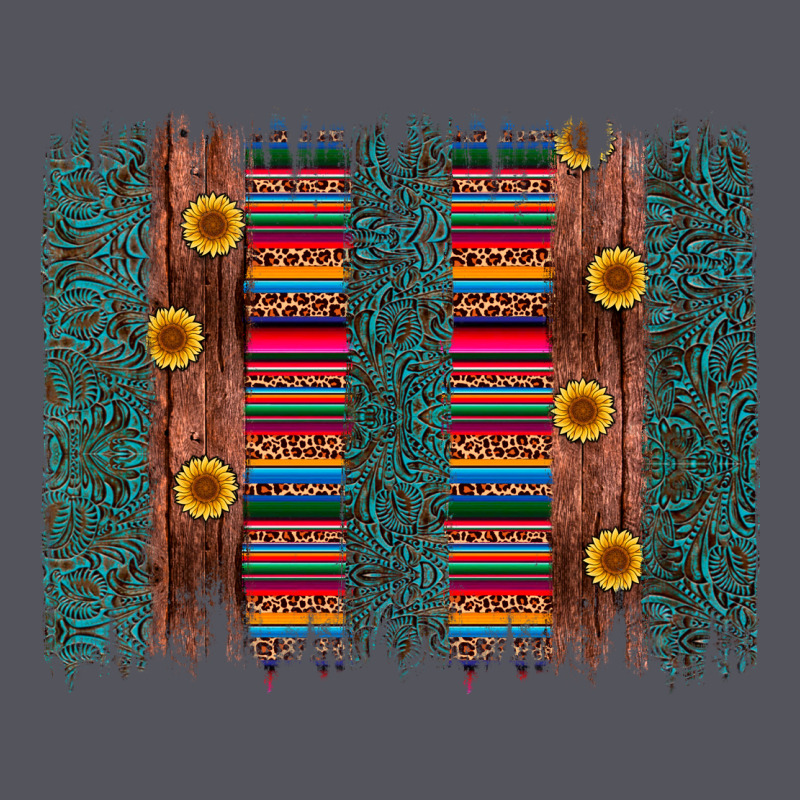 Sunflower Serape Brush Stroke Vintage Hoodie by Artiststas | Teevron