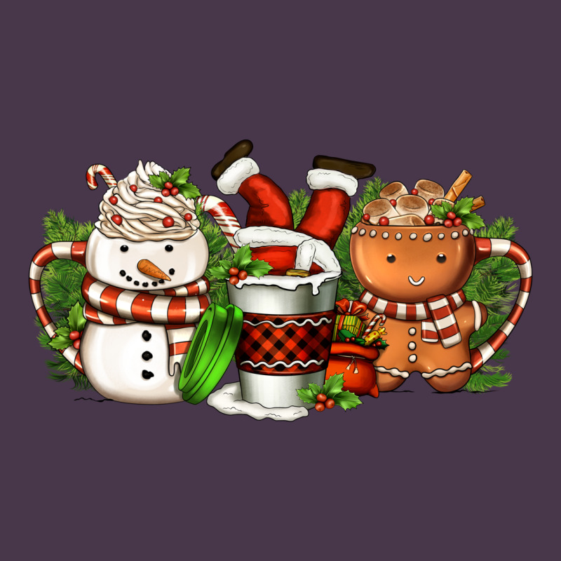 Christmas Coffee Cups Heavyweight Hoodie by FaDigitalArtStudio | Teevron