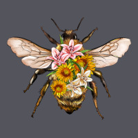 Bee With Flowers Vintage Hoodie | Teevron
