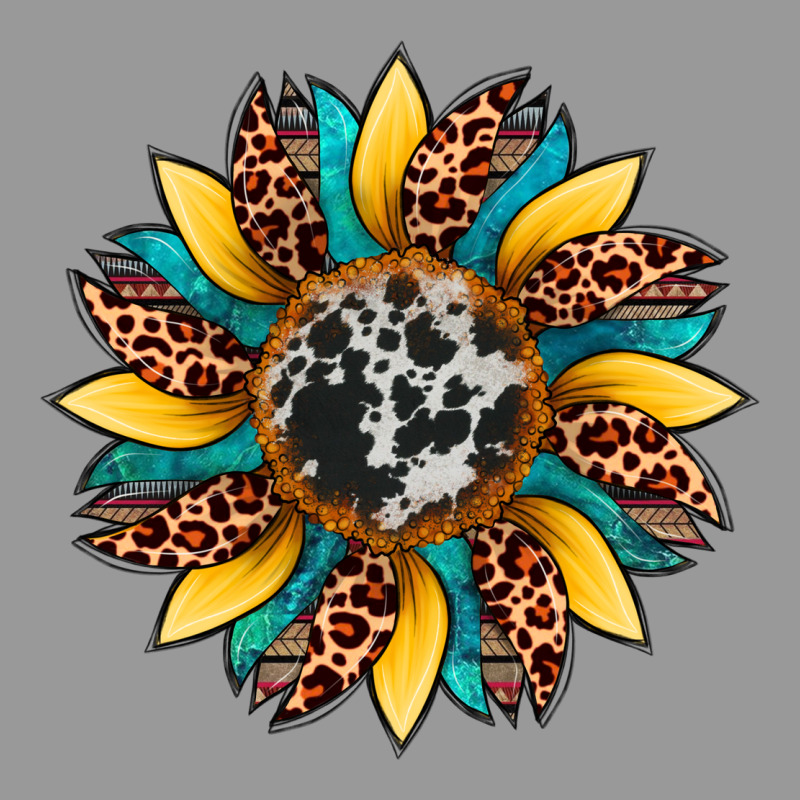 Sunflower Cowhide Leopard Vintage Hoodie by Artiststas | Teevron