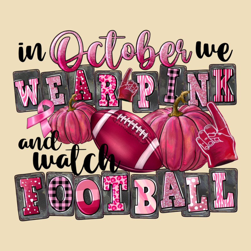 In October We Wear Pink And Watch Football Premium Hoodie by FaDigitalArtStudio | Teevron