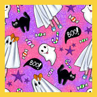 Cute Ghost Halloween Seamless Pattern Premium Sweatshirt | Teevron