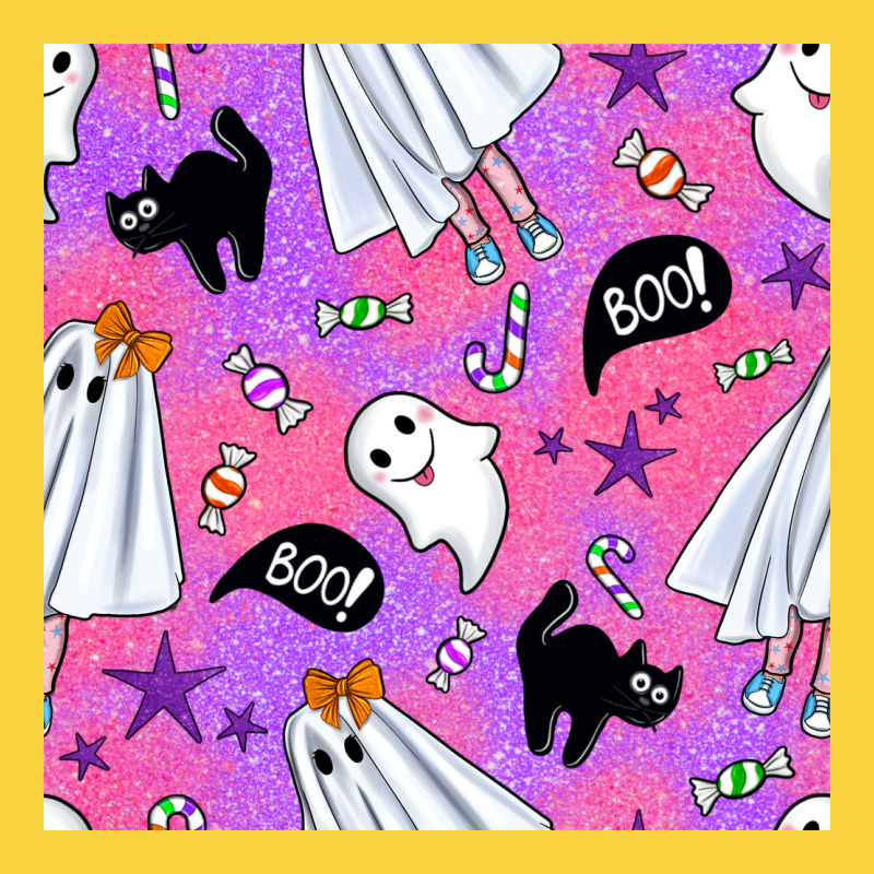 Cute Ghost Halloween Seamless Pattern Premium Sweatshirt by BundleAndBundleShop | Teevron