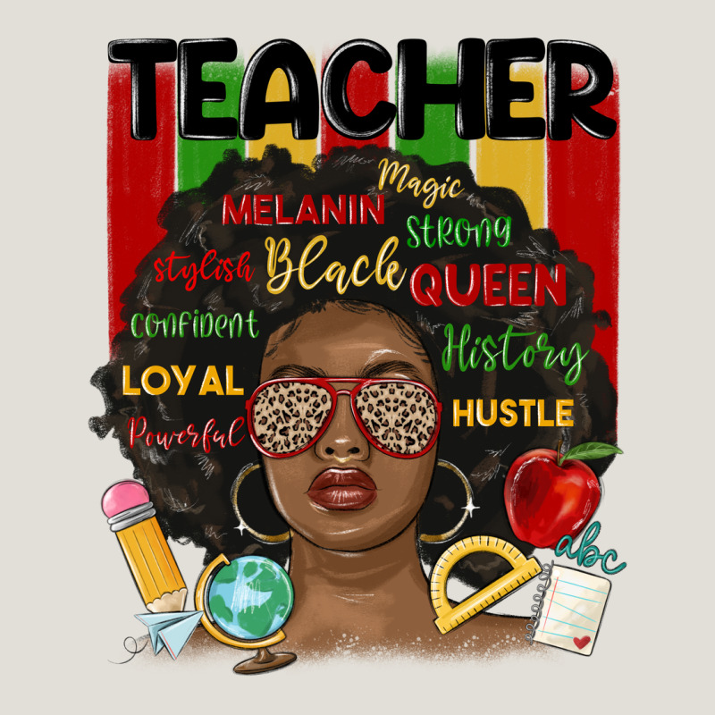 Black Woman Teacher Heavy Core Tee by MaliasSmallBusiness | Teevron