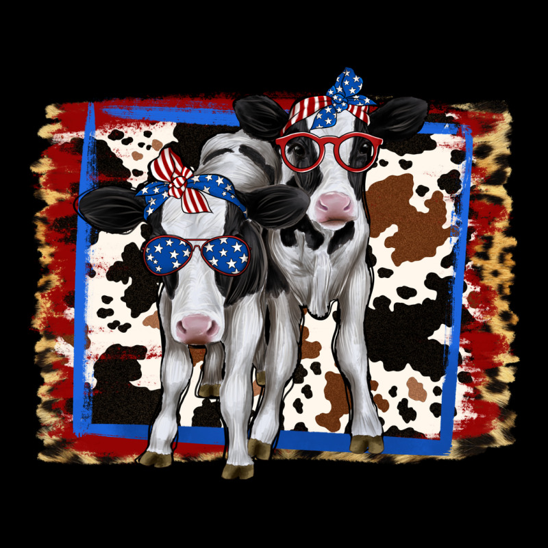 4th Of July Cows Holstein Cows Ladies Tee by Jasminsmagicworld | Teevron