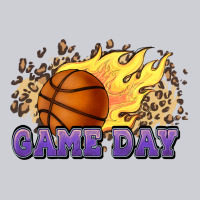 Game Day Basketball Leopard Flames Fireball Heavyweight Sweatshirt | Teevron