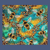 Honeycomb And Bees With Leopard Vintage Hoodie | Teevron