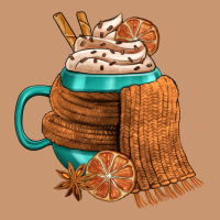 Winter Coffee Cup With Scarf Heavyweight Hoodie | Teevron