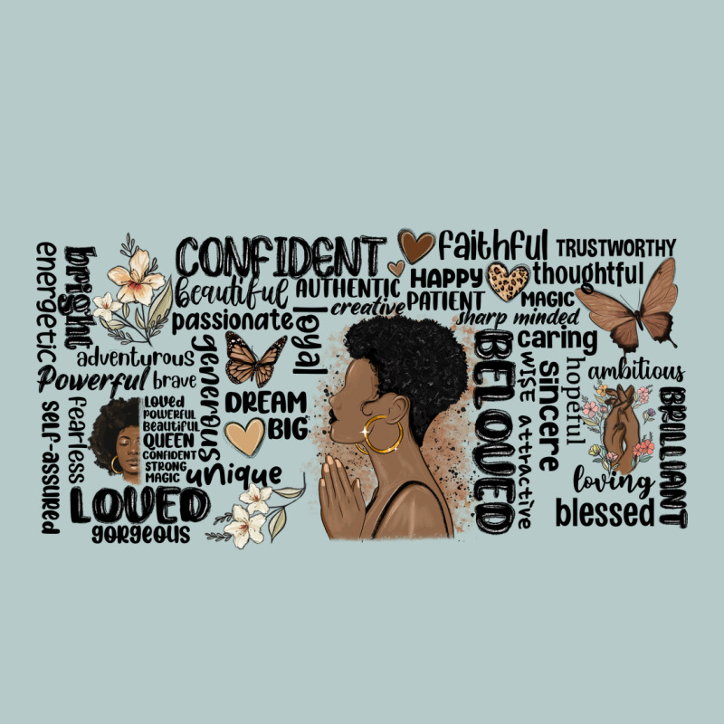 Black Woman Confident Heavy Core Tee by MaliasSmallBusiness | Teevron