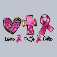 Love Faith Cure Breast Cancer Premium Hoodie | Teevron