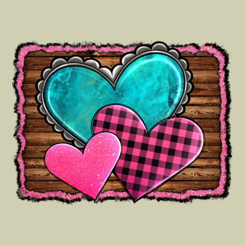 Valentine's Day Hearts Turquoise Heart Heavy Core Tee by AdoDesignShop | Teevron