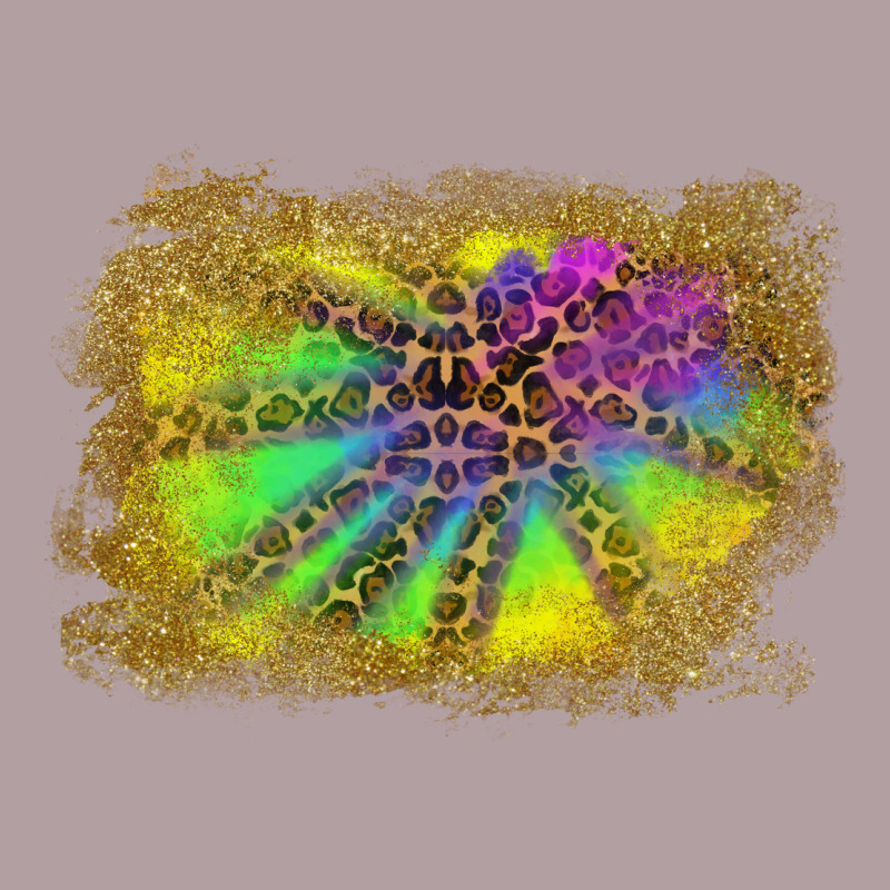 Colorful Glitter Leopard Background Vintage Hoodie by RanaPortraitStore | Teevron