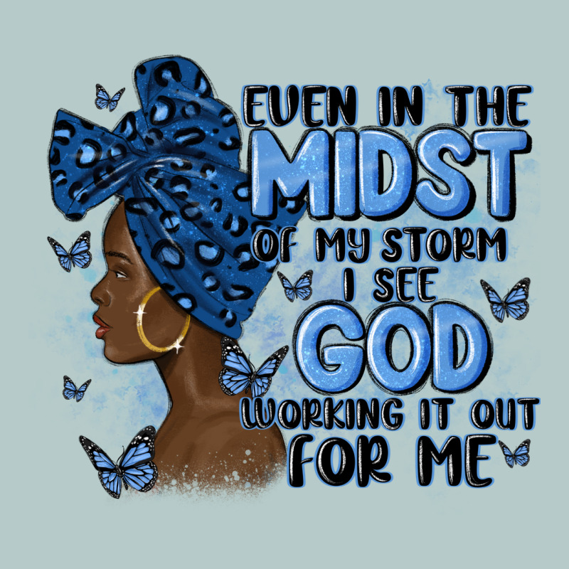 Even In The Midst Of May Storm Afro Woman Heavy Core Tee by MaliasSmallBusiness | Teevron