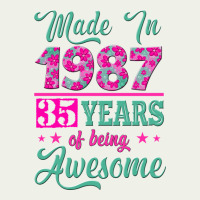 Made In 1987, 35 Years Of Being Awesome Urban Heavy Tee | Teevron