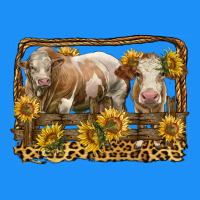 Simmental Bull And Heifer With Sunflowers Classic Tee | Teevron
