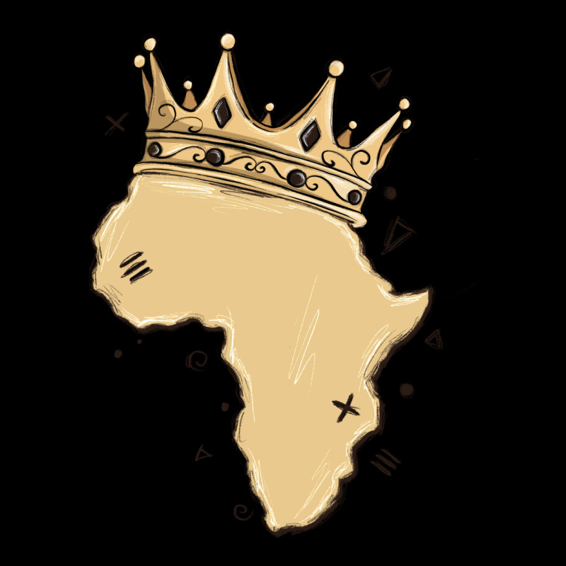 Africa With Crown Heavy Core Tee by MaliasSmallBusiness | Teevron