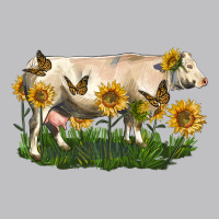 Charolais Cow With Sunflower Classic Tee | Teevron