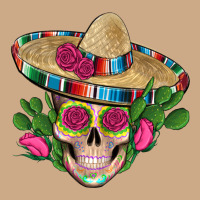 Mexican Skull Sombrero Roses Cactus Serape Vintage Hoodie | Teevron