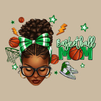 Afro Messy Bun Full Face Basketball Mom Long Sleeve Tee | Teevron