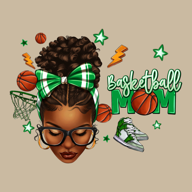Afro Messy Bun Full Face Basketball Mom Long Sleeve Tee by texasbilliewilder | Teevron