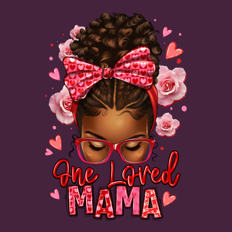 One Loved Mama Afro Messy Bun Long Sleeve Tee by texasbilliewilder | Teevron