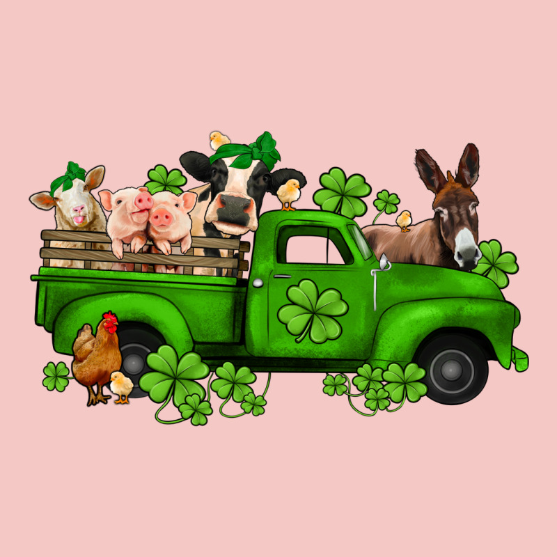 St Patricks Farm Animals Truck Urban Heavy Tee by Jasminsmagicworld | Teevron
