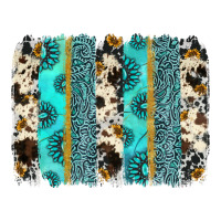 gemstone sunflower cowhide brushstroke | Teevron