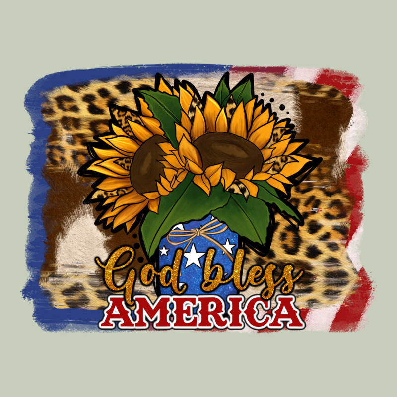 Patriotic Sunflower God Bless America Ladies Tee by Jasminsmagicworld | Teevron