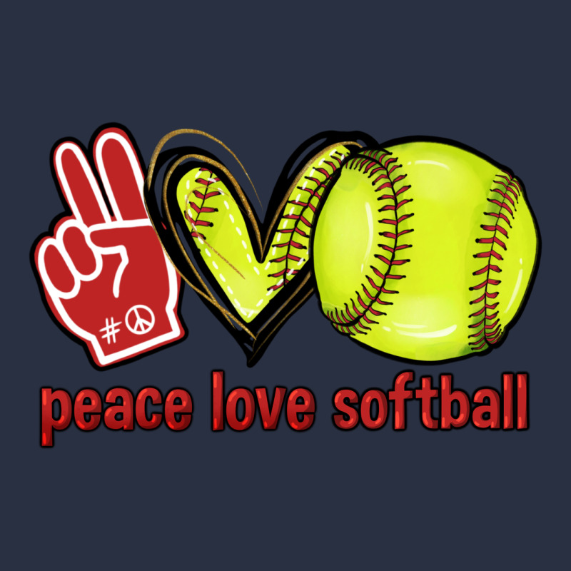 Peace Love Softball Heavyweight Sweatshirt by HowdyJamesFarm | Teevron