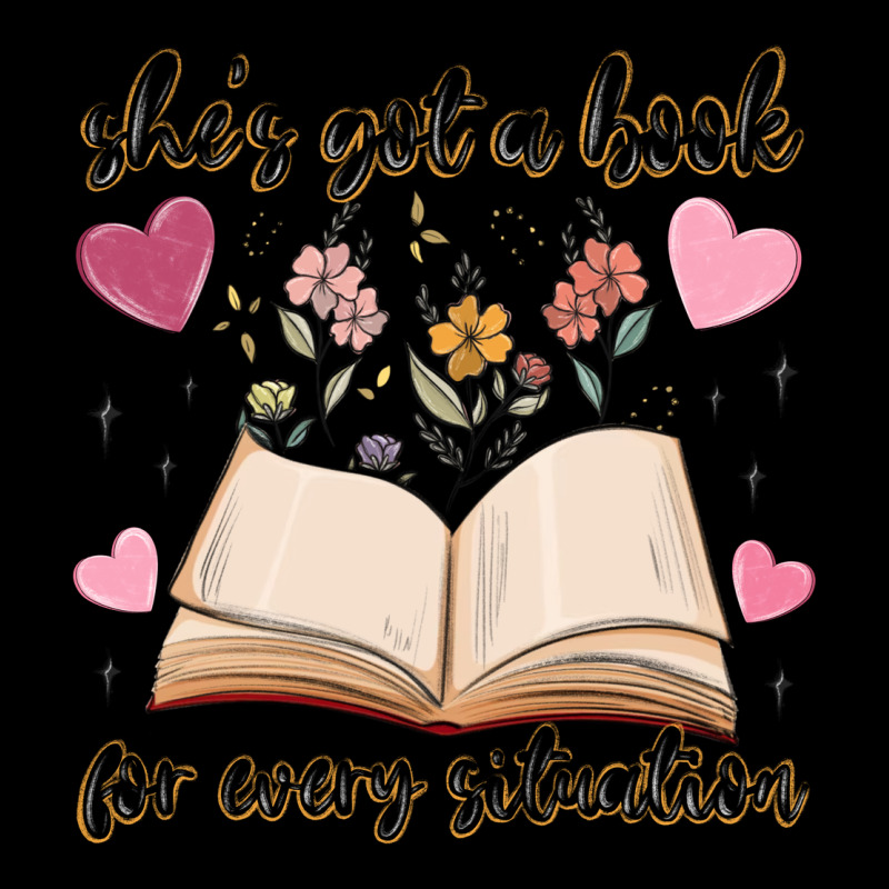 She's Got A Book For Every Situation Ladies Tee by MaliasSmallBusiness | Teevron
