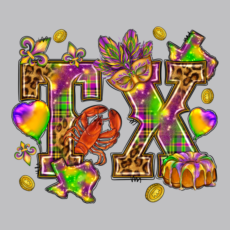 Texas Mardi Gras Long Sleeve Tee by NancyCooperArtShop | Teevron