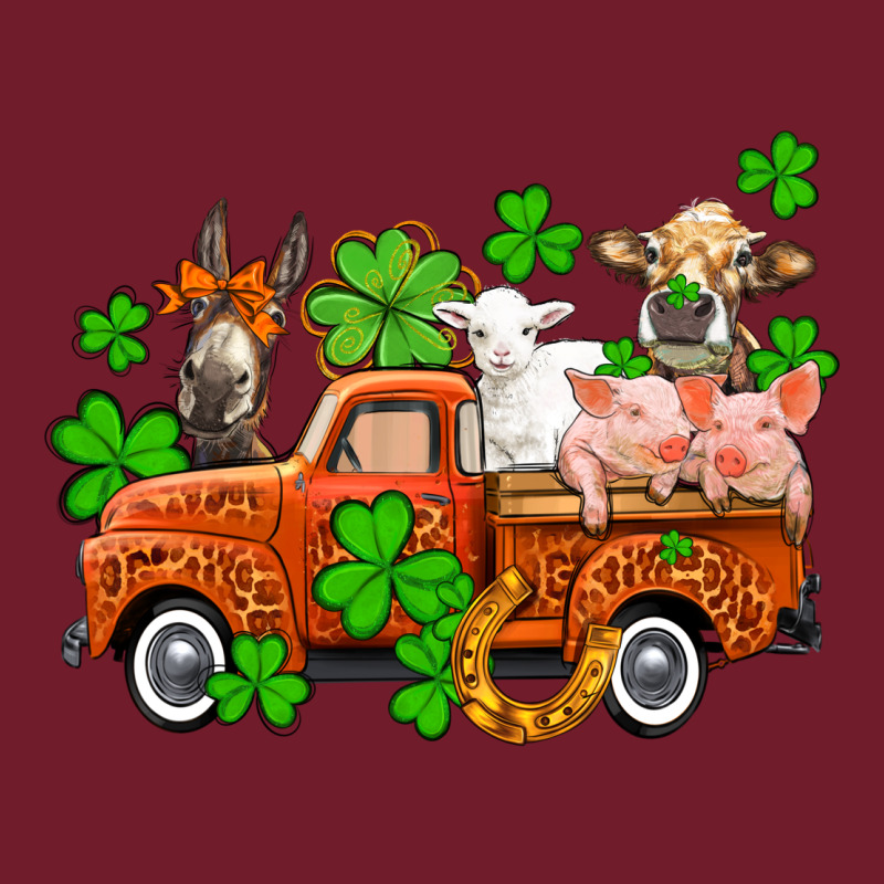 St. Patrick's Farm Animals And Truck Zipper Hoodie by OliviaCreatesArt | Teevron