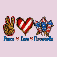 Peace Love Fireworks Ladies Tee | Teevron