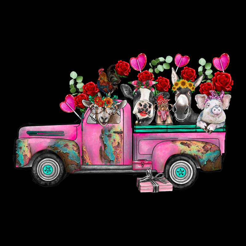 Farm Animals Valentine Truck Urban Hoodie by RacoonDesign | Teevron