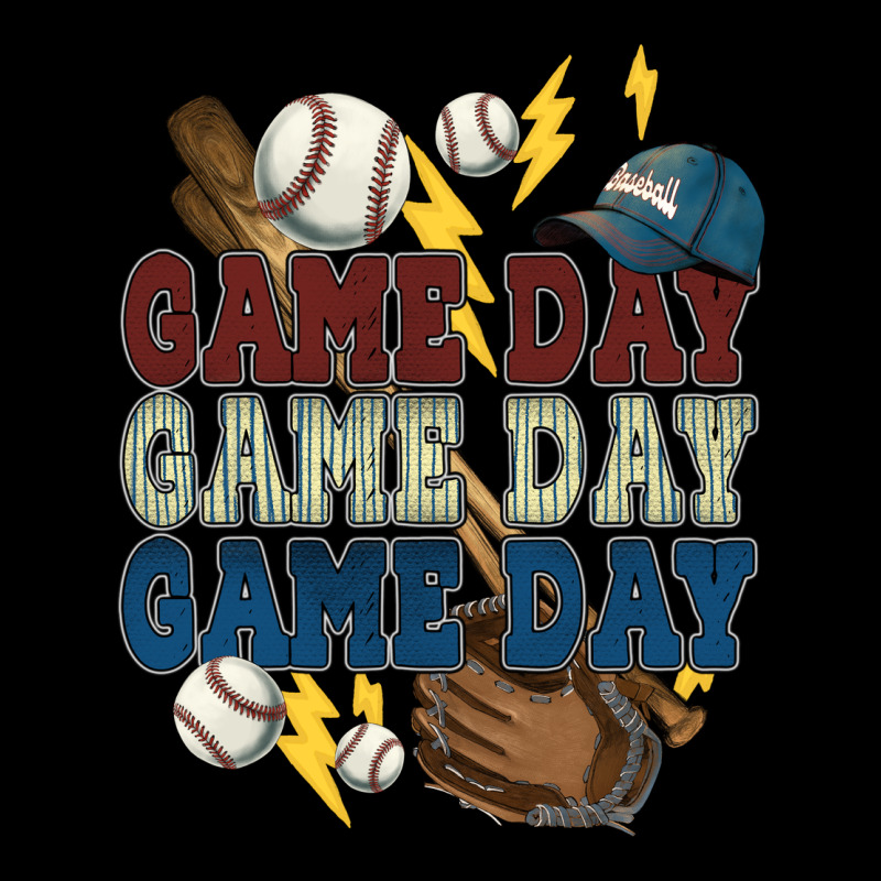 Game Day Lightning Bolt Baseball Heavyweight Sweatshirt by HowdyJamesFarm | Teevron