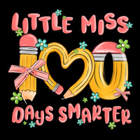 Little Miss 100 Days Smarter Heavy Core Tee | Teevron