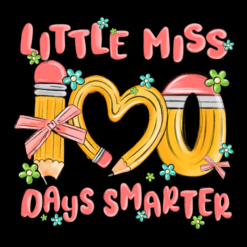 Little Miss 100 Days Smarter Heavy Core Tee by MaliasSmallBusiness | Teevron