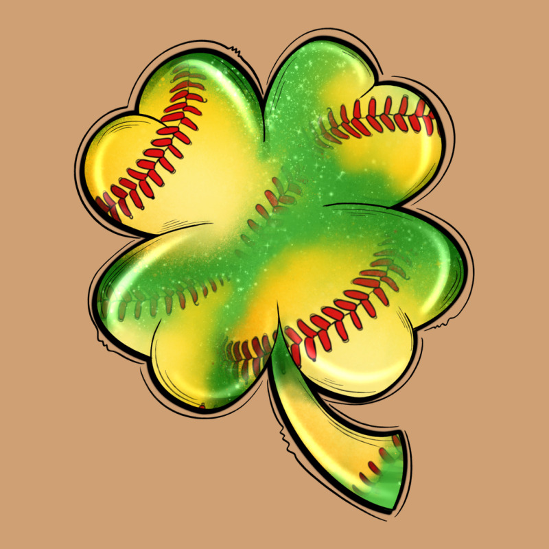 St. Patrick's Day Clover Softball Vintage Tee by Artiststas | Teevron