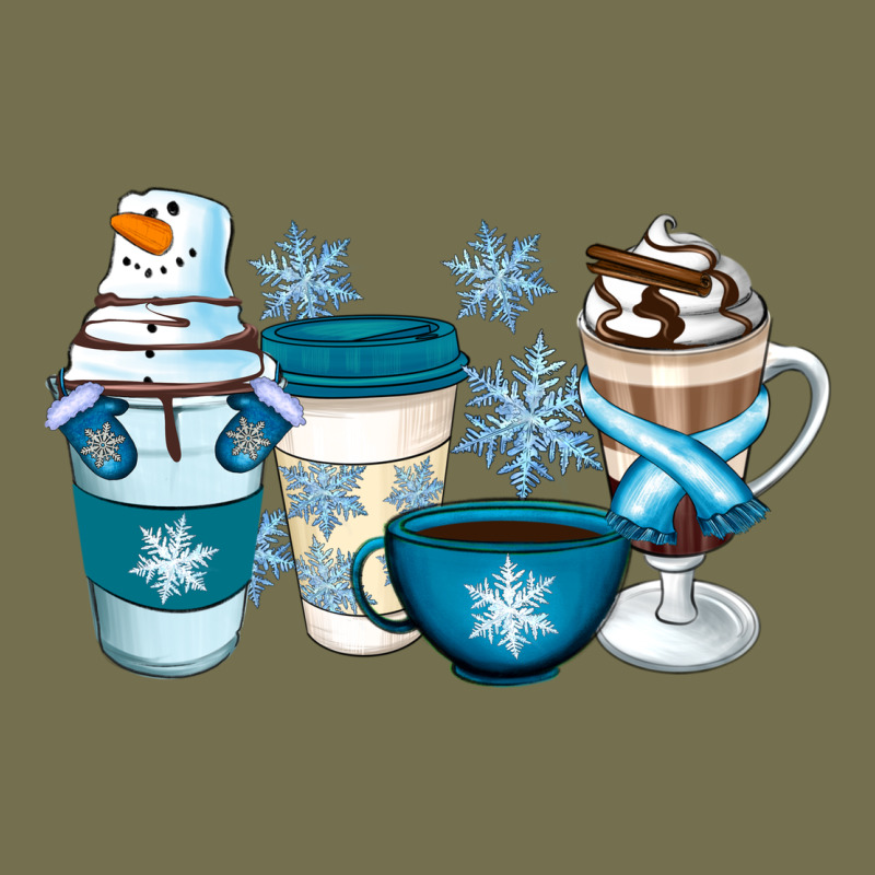 Winter Coffee Cups Vintage Hoodie by Artiststas | Teevron