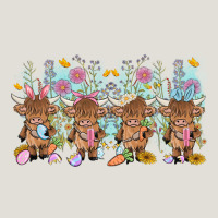 Easter Day Baby Highland Cow Heavy Core Tee | Teevron