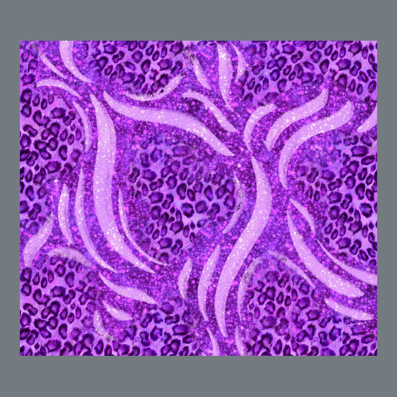 Purple Glitter With Leopard Pattern Heavyweight Sweatshirt by TumblerDesignByShophia | Teevron
