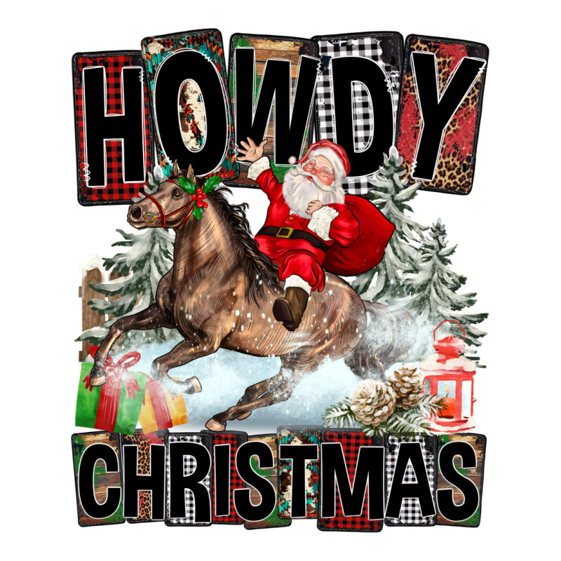 Howdy Christmas Rodeo Santa Premium Sweatshirt by FaDigitalArtStudio | Teevron