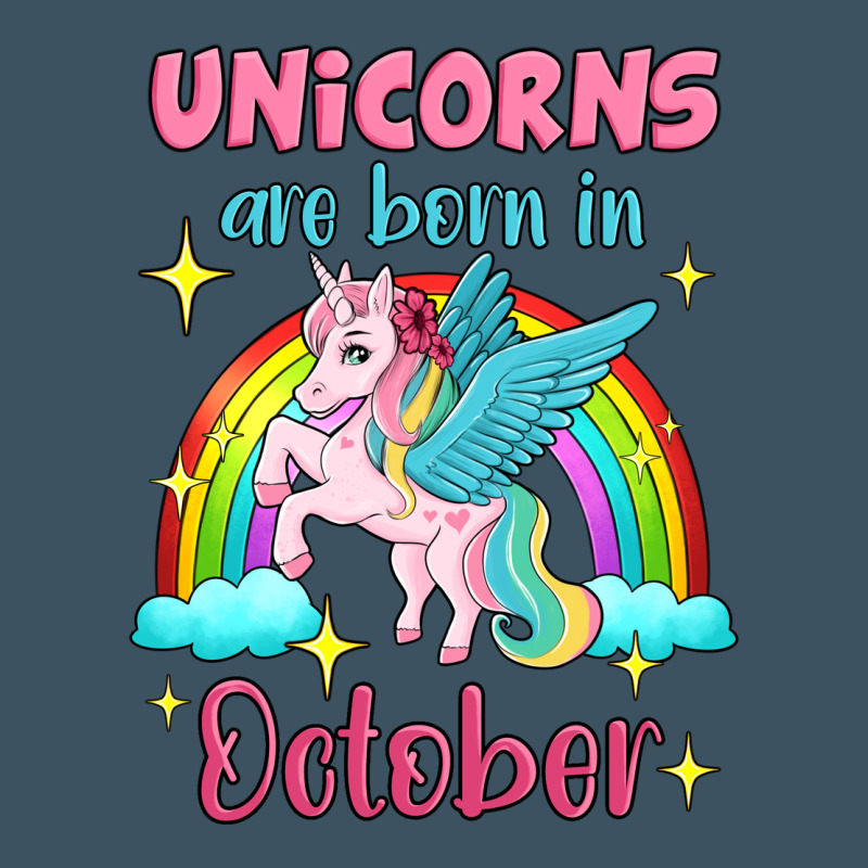 Unicorns Are Born In October Urban Heavy Tee by Jasminsmagicworld | Teevron