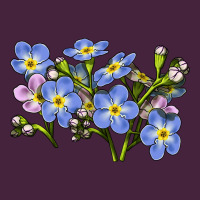 Forget Me Not Flower Illustrations Classic Tee | Teevron