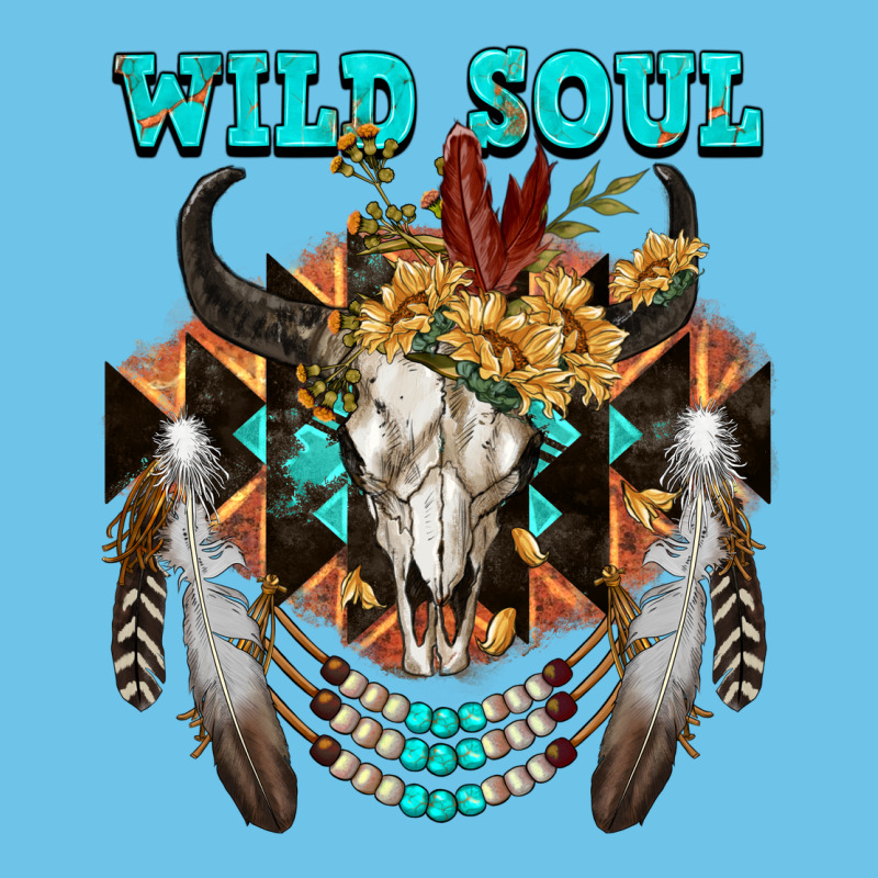 Wild Soul Bull Skull Premium Sweatshirt by FaDigitalArtStudio | Teevron