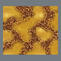 Gold Glitter With Leopard Pattern Heavyweight Sweatshirt | Teevron