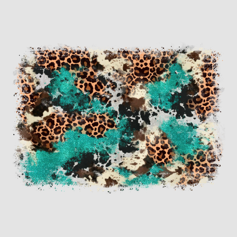 Cowhide Turquoise Glitter Premium Sweatshirt by FaDigitalArtStudio | Teevron