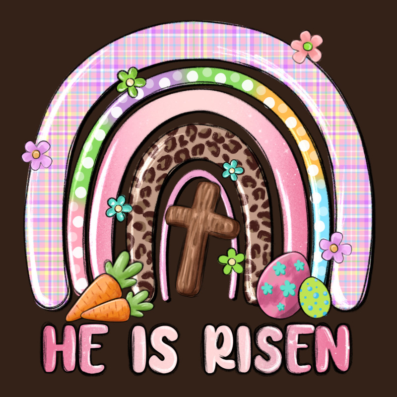 He Is Risen Easter Rainbow Heavy Core Tee by MaliasSmallBusiness | Teevron